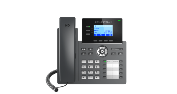 تلفن تحت شبکه Grandstream GRP2604P با PoE و دو پورت گیگابیت