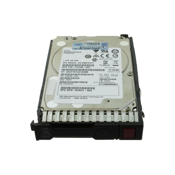 هارد سرور HPE 1.2TB SAS 6G 10K SFF مدل 693648-B21