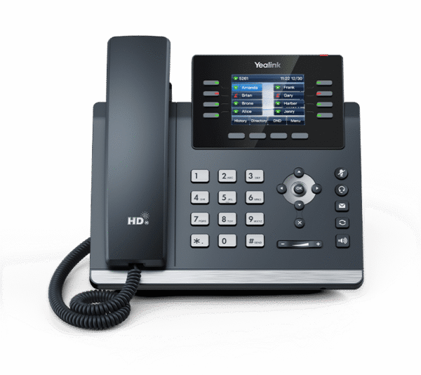تلفن تحت شبکه Yealink T44W با نمایشگر رنگی و Wi‑Fi دو بانده